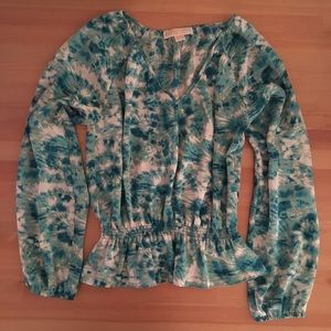 Michael Kors pretty turquoise top